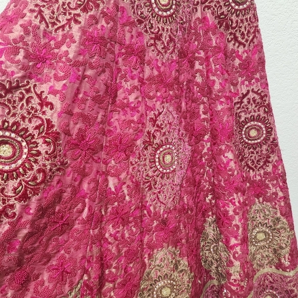 Anthropology Varun Bahl Boho Sequin Embroidered Fit & Flare Dress Size S - Picture 11 of 13